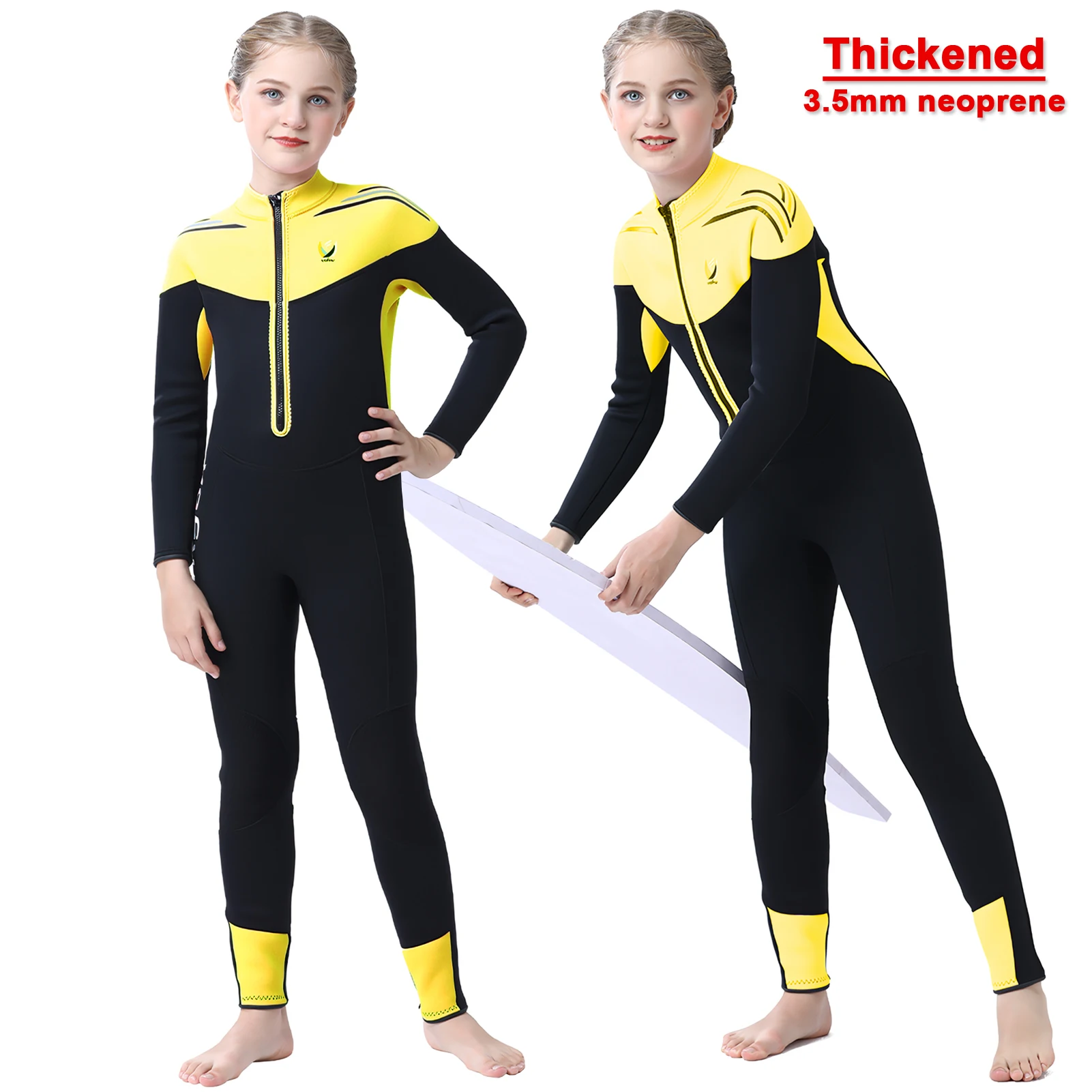 Traje de neopreno infantil Anti-UV manga larga una pieza - imagen 4