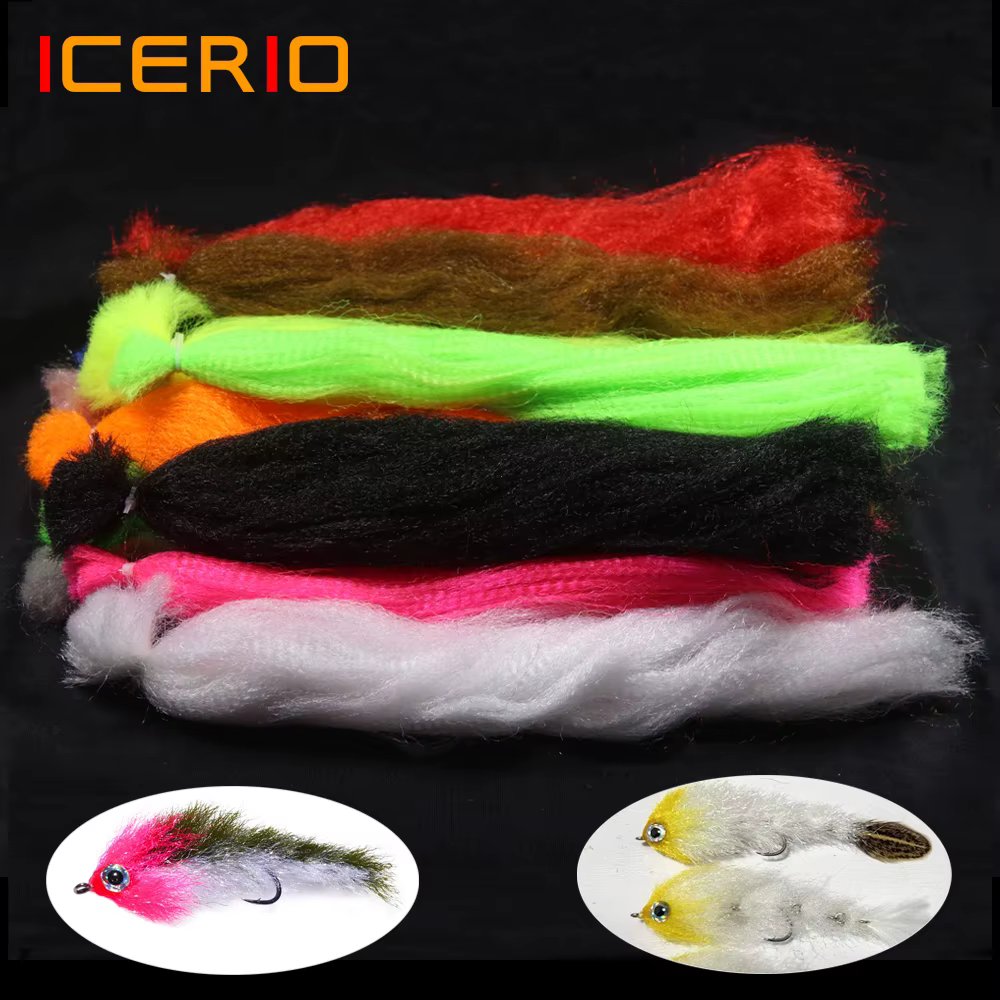 Flashabou ICERIO14 para Streamers y Clouser – Fibra sintética - imagen 2