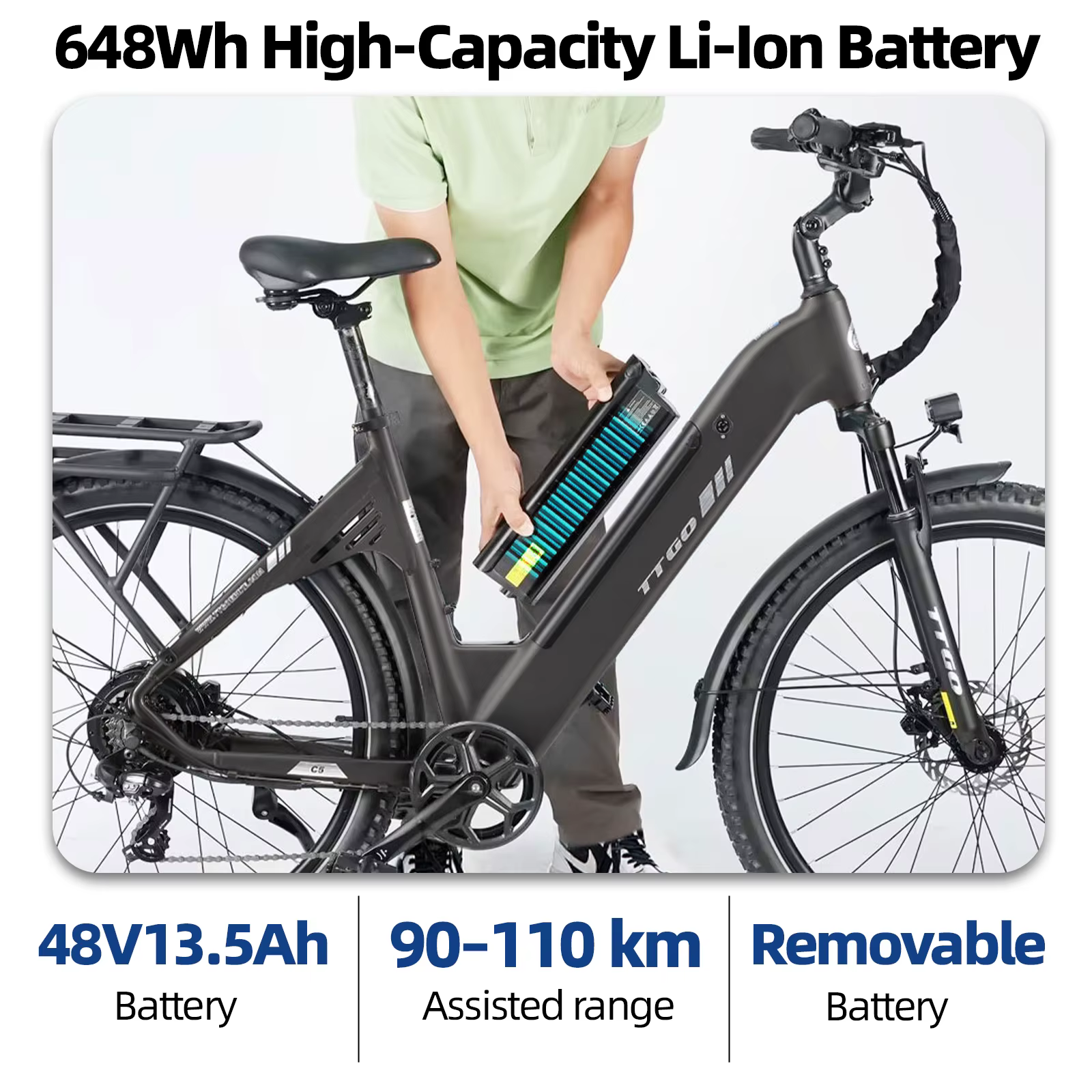TTGO C5 – Bicicleta eléctrica con pantalla LCD y fr
