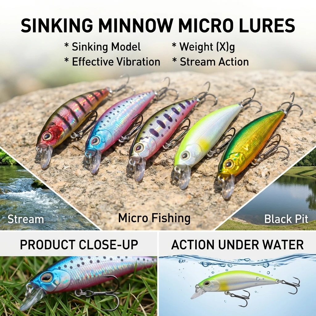 Señuelo Minnow de lanzamiento largo para trucha y lubina - imagen 4