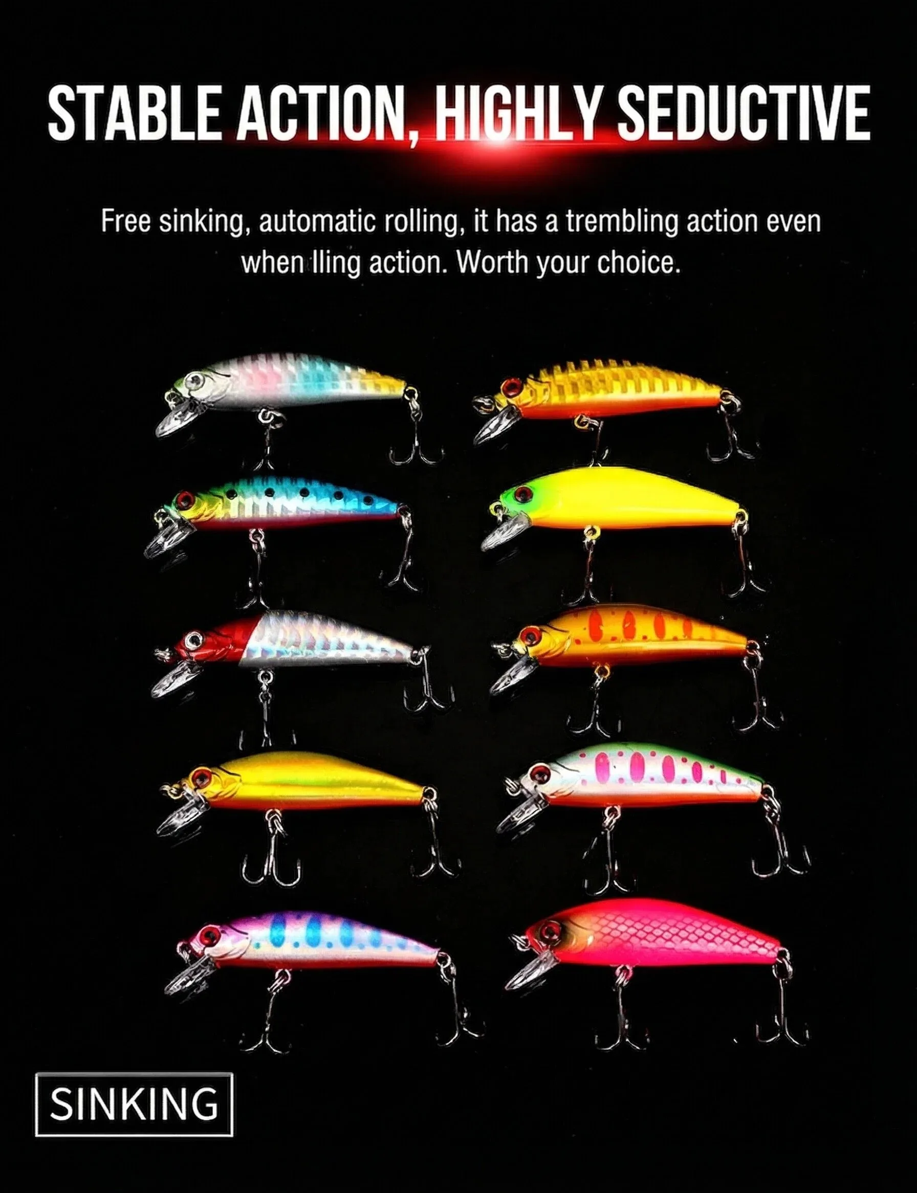 Señuelo minnow de 5,5 cm