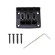 Puente de guitarra Hardtail ajustable zinc negro para reparación - imagen 5