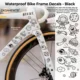 Pegatinas impermeables para bicicleta con gato astronauta decorativo - imagen 2