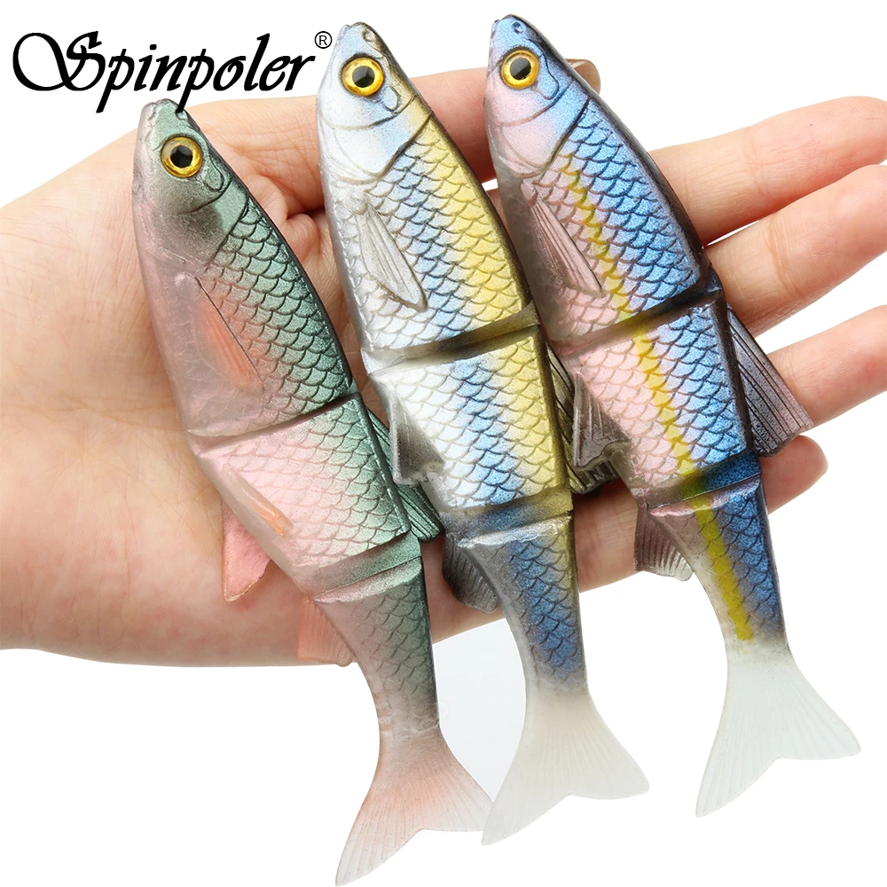 Spinpoler Swim Jerk – Cebo articulado 3 segmentos para bass y perca