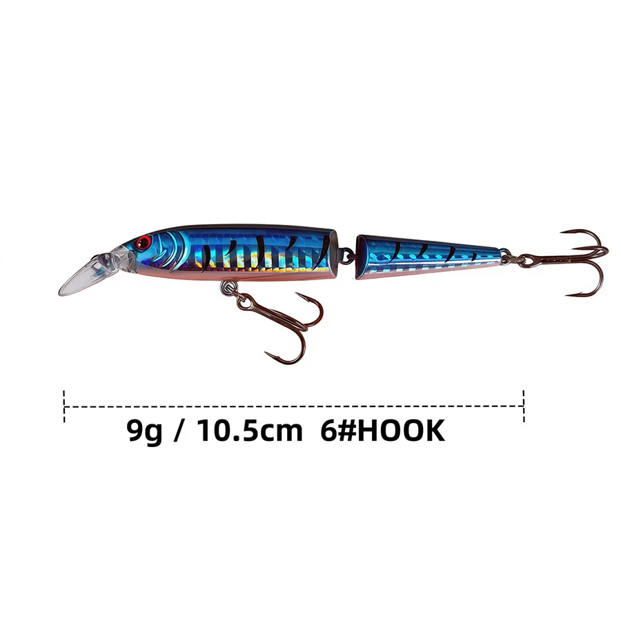 Señuelos Minnow Crankbait de cucharilla dura para lucio y carpa