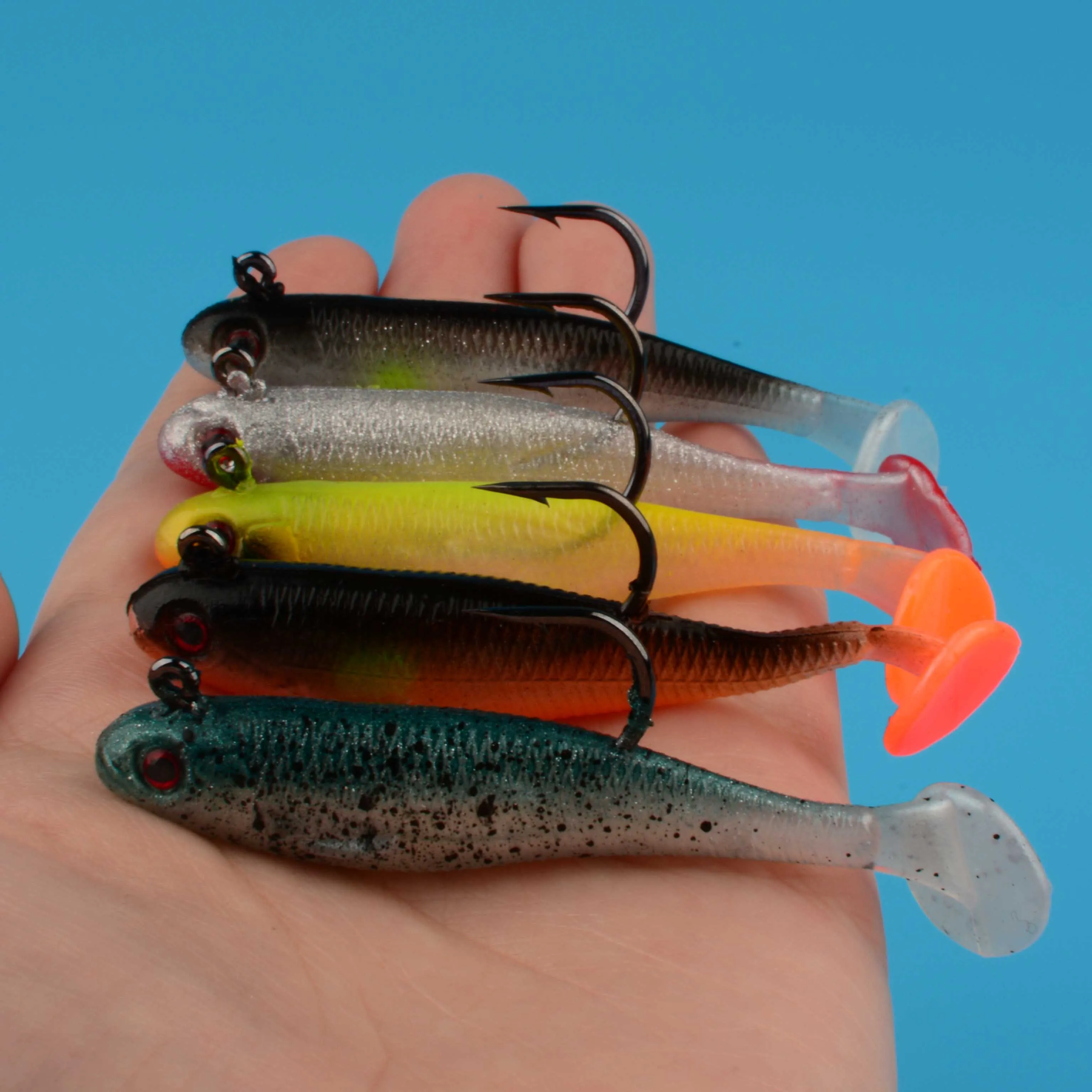 Señuelo de pesca suave con cuchara