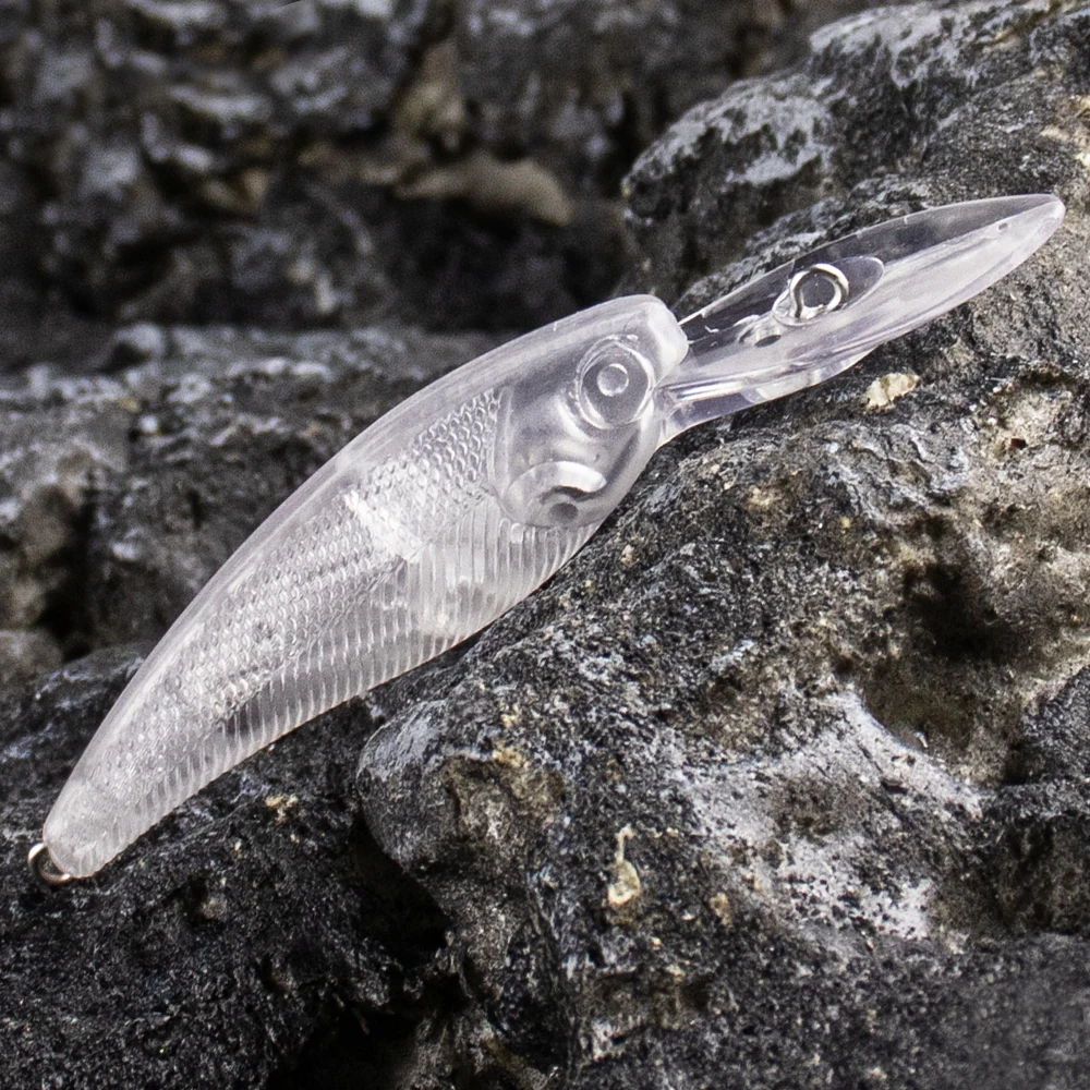 Dr.Holife Minnow flotante sin pintar con sonajeros para pesca - imagen 4