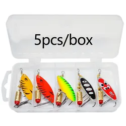 Spinner Wobbler Metal 7g – Cebo giratorio hundimiento con lentejuelas