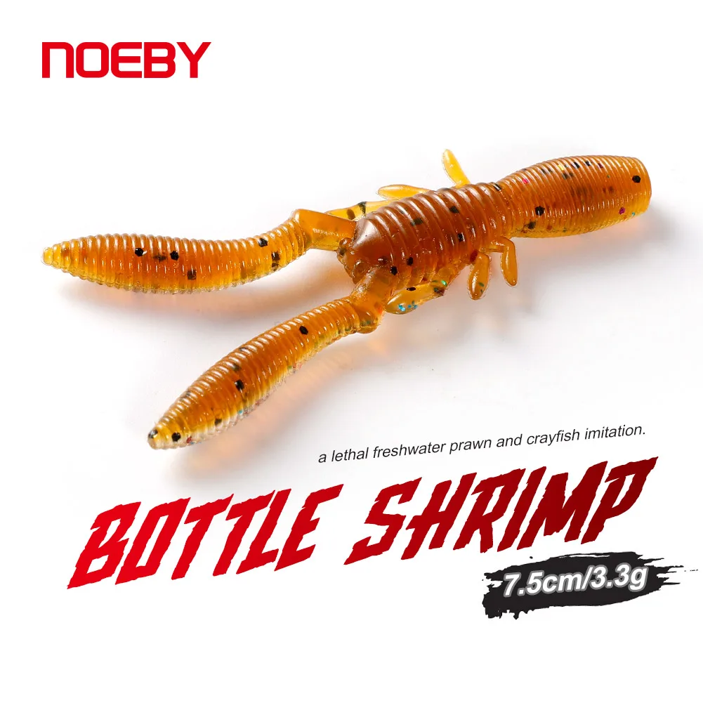 NOEBY Vinilo camarón con acción swimbait – para lucio y perca - imagen 5