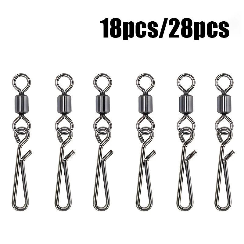 Conectores giratorios enganche rápido tipo americano para señuelos - imagen 4