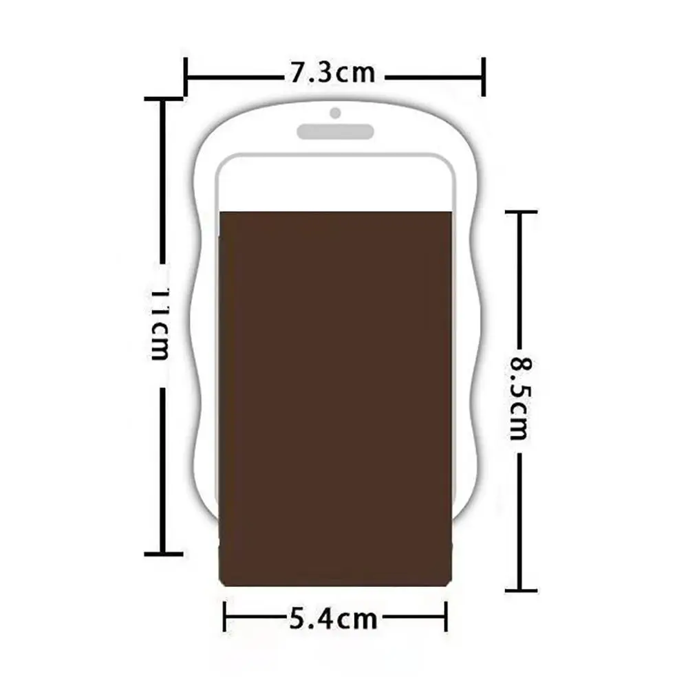 Porta tarjetas de silicona suave con cubierta deslizante