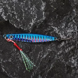 Placa de plomo para pesca de lucio en arrastre con anzuelo metálico