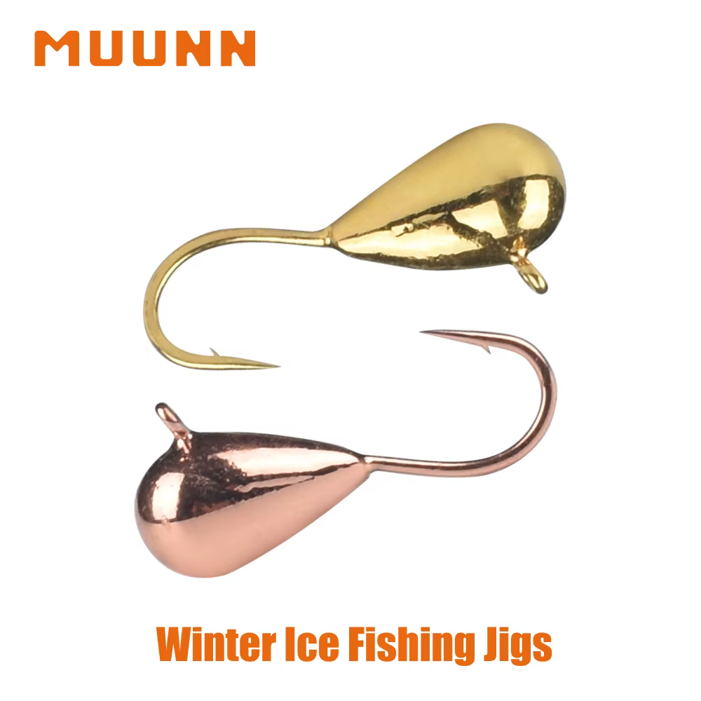 Señuelo de tungsteno Muunn para pesca en hielo – Lágrima luminosa - imagen 5