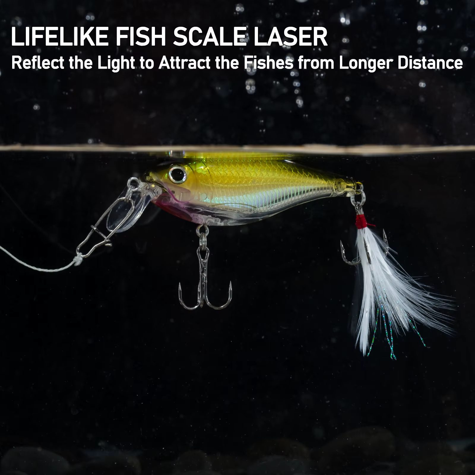 Crankbait Minnow sonajero para lubina y trucha - imagen 3