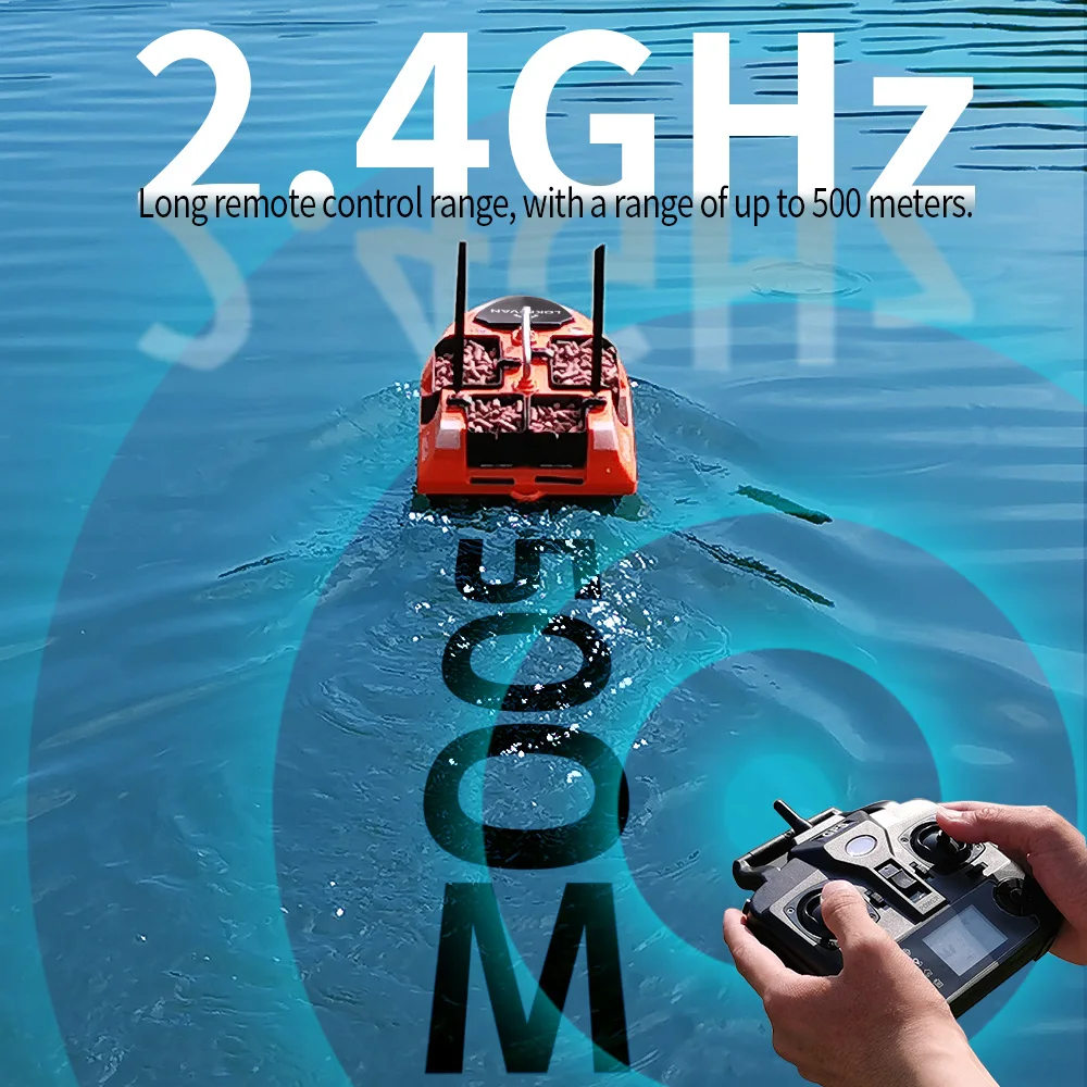 Barco cebador RC V802 Pro con retorno automático y GPS - imagen 4