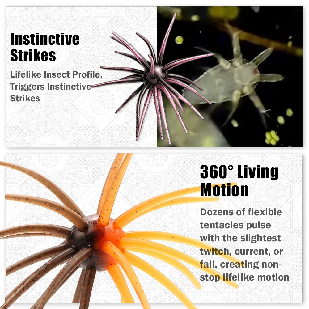 Señuelo blando flotante PEAK Sea Urchin para lubina - imagen 2