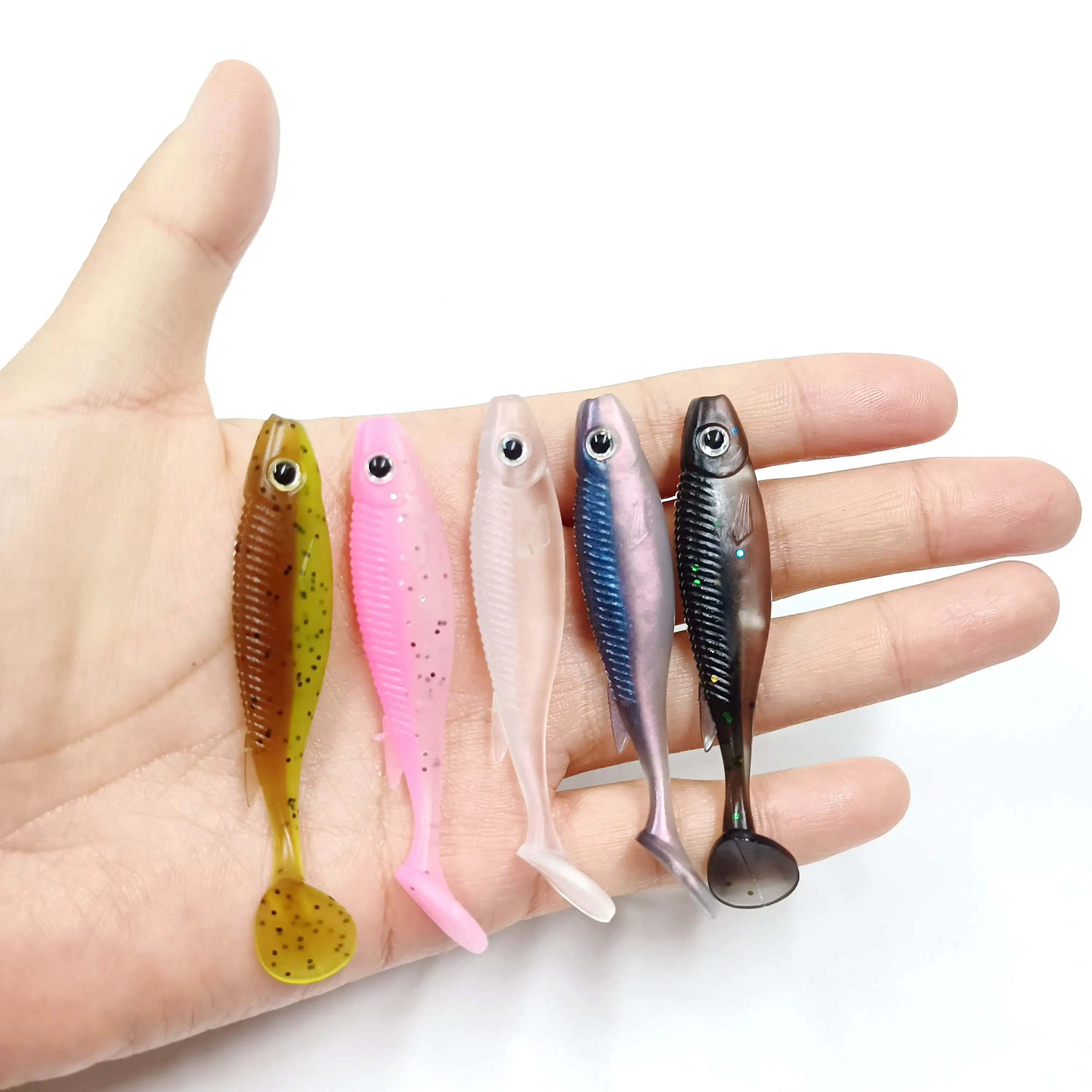 Set de 8 señuelos blandos DUODUOYU en varios colores
