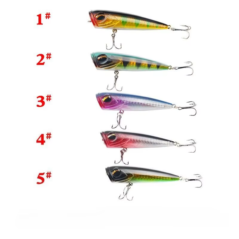 Señuelo Popper de 8 cm para lubina y trucha – ataque en superficie - imagen 2
