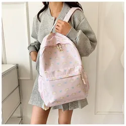 Mochila de gato estampado impermeable y ligera, gran capacidad