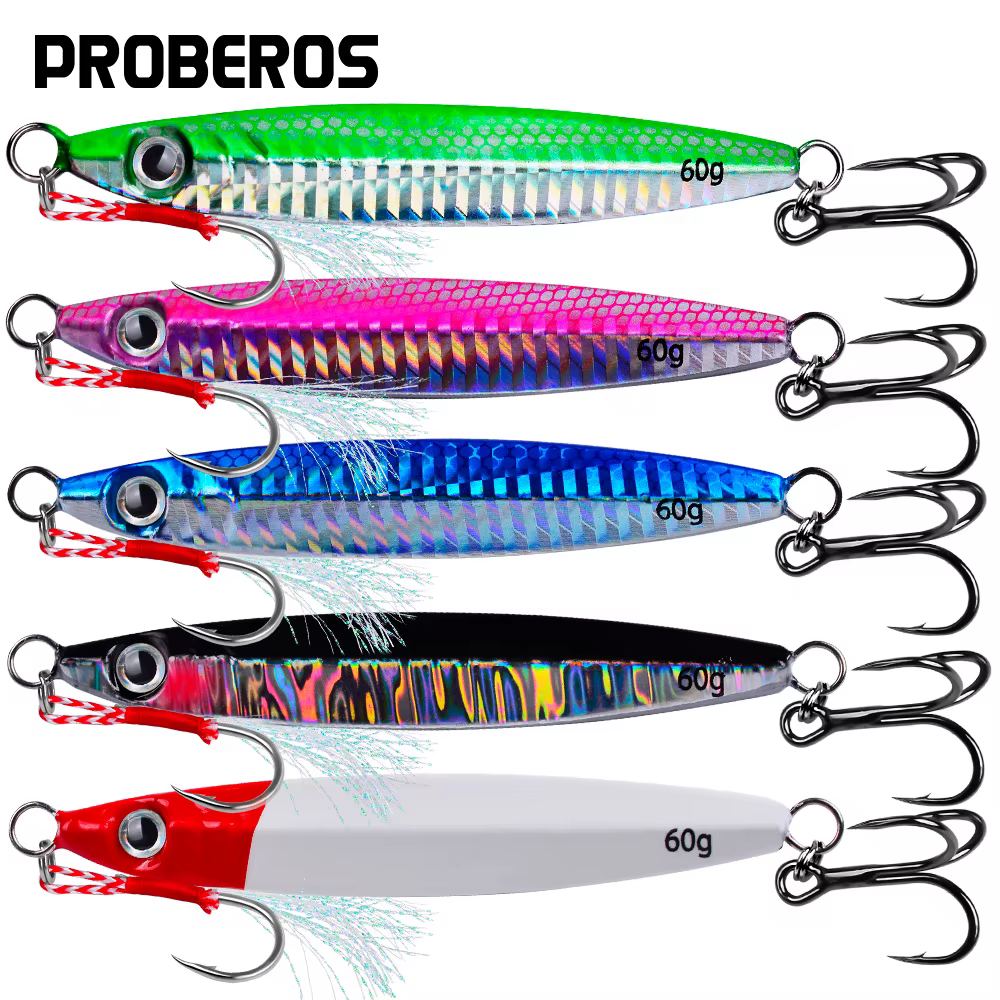 Jig Head Ojos 3D Proberos – Metal para Pesca en Agua Salada