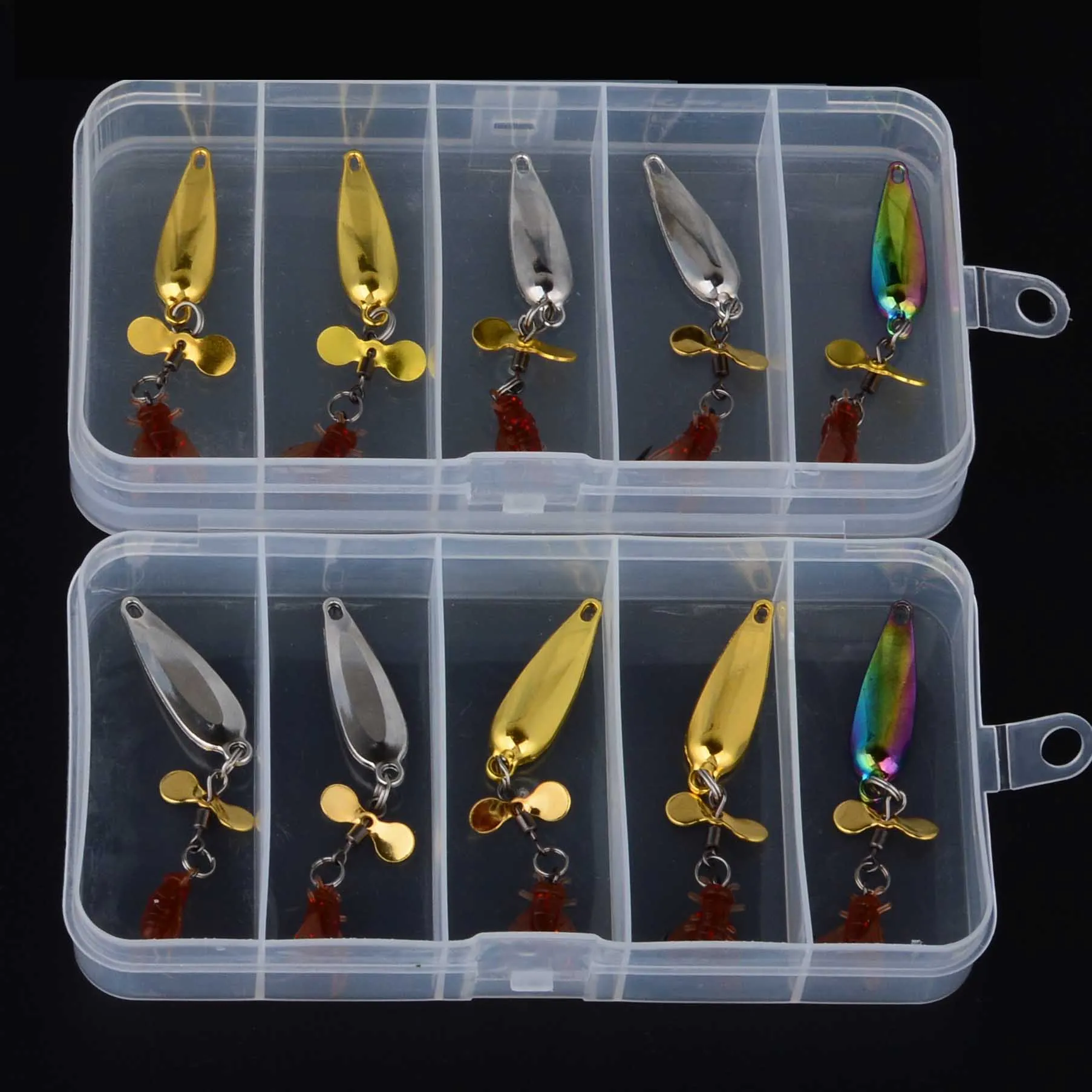 Spinner con lentejuelas para pesca