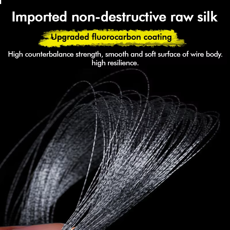 ZUKIBO Invisible Linea de pesca con fluorocarbono resistente - imagen 4
