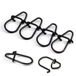 Emerillones rápidos Duo Lock inox negro giratorios para señuelos