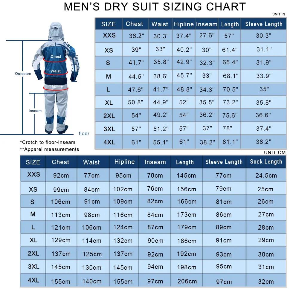 Traje seco pesca hombre impermeable para kayak rafting SUP invierno