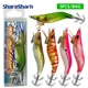 ShareShark Señuelo de camarón de madera noctilucente – para calamar