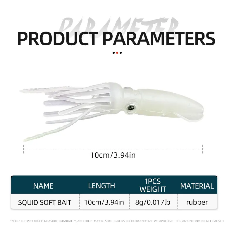 ShareShark señuelos de calamar biónicos artificiales para mar - imagen 4