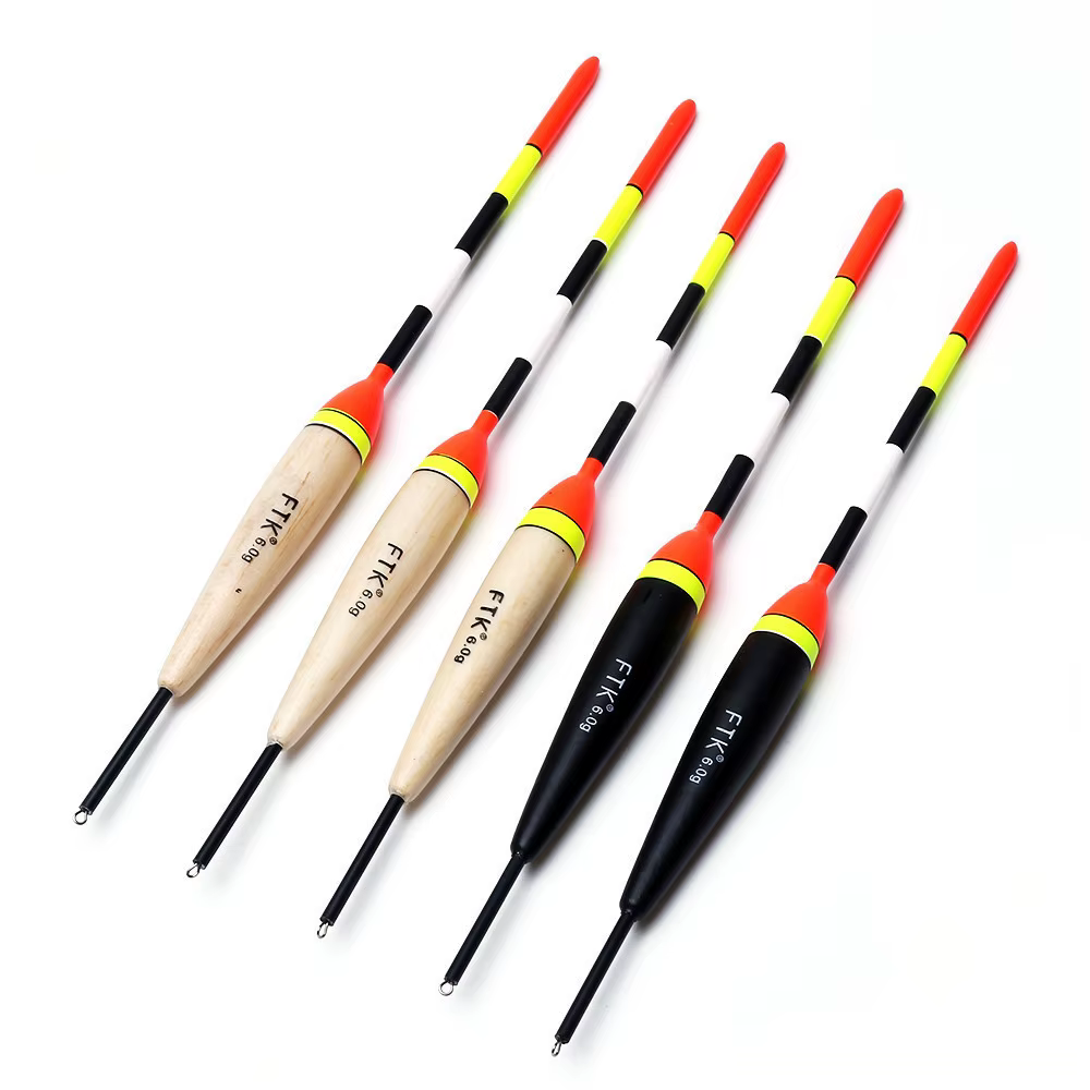 Flotadores de pesca de madera de balsa - kit para mar, 19-23 cm - imagen 5