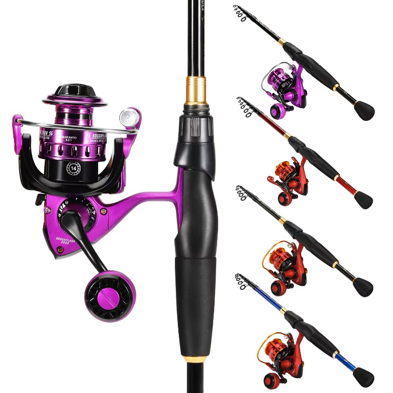 Combo Spinning Sougayilang – Caña de carbono y carrete para pesca - imagen 4