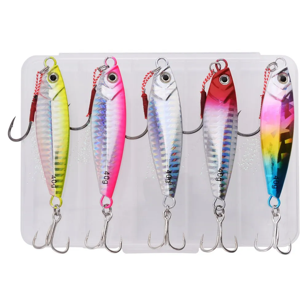 Cuchara metálica jigging para lubina – señuelo agua salada eficaz
