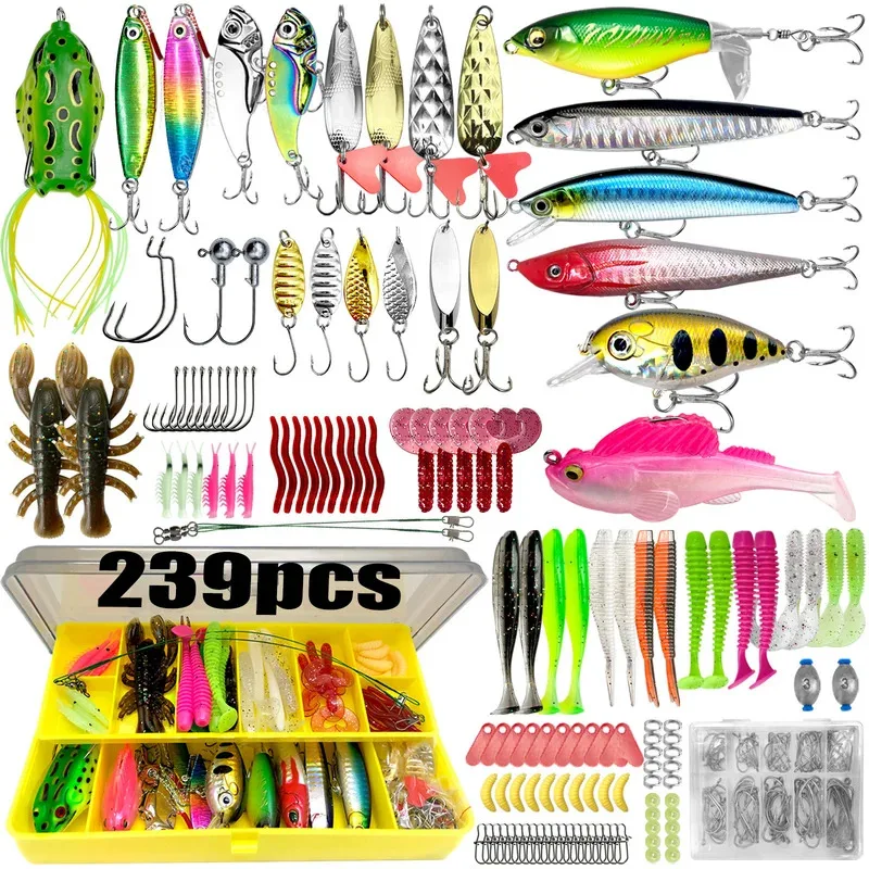 Kit de señuelos para lubina, lucio y trucha con caja multicapa - imagen 4