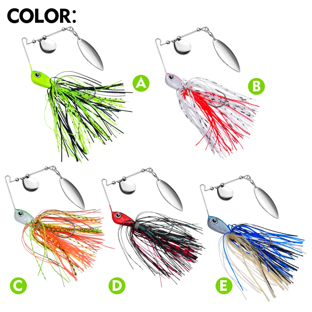 Proberos Chatterbait Spinner para lubina y lucio con cuchilla - imagen 3