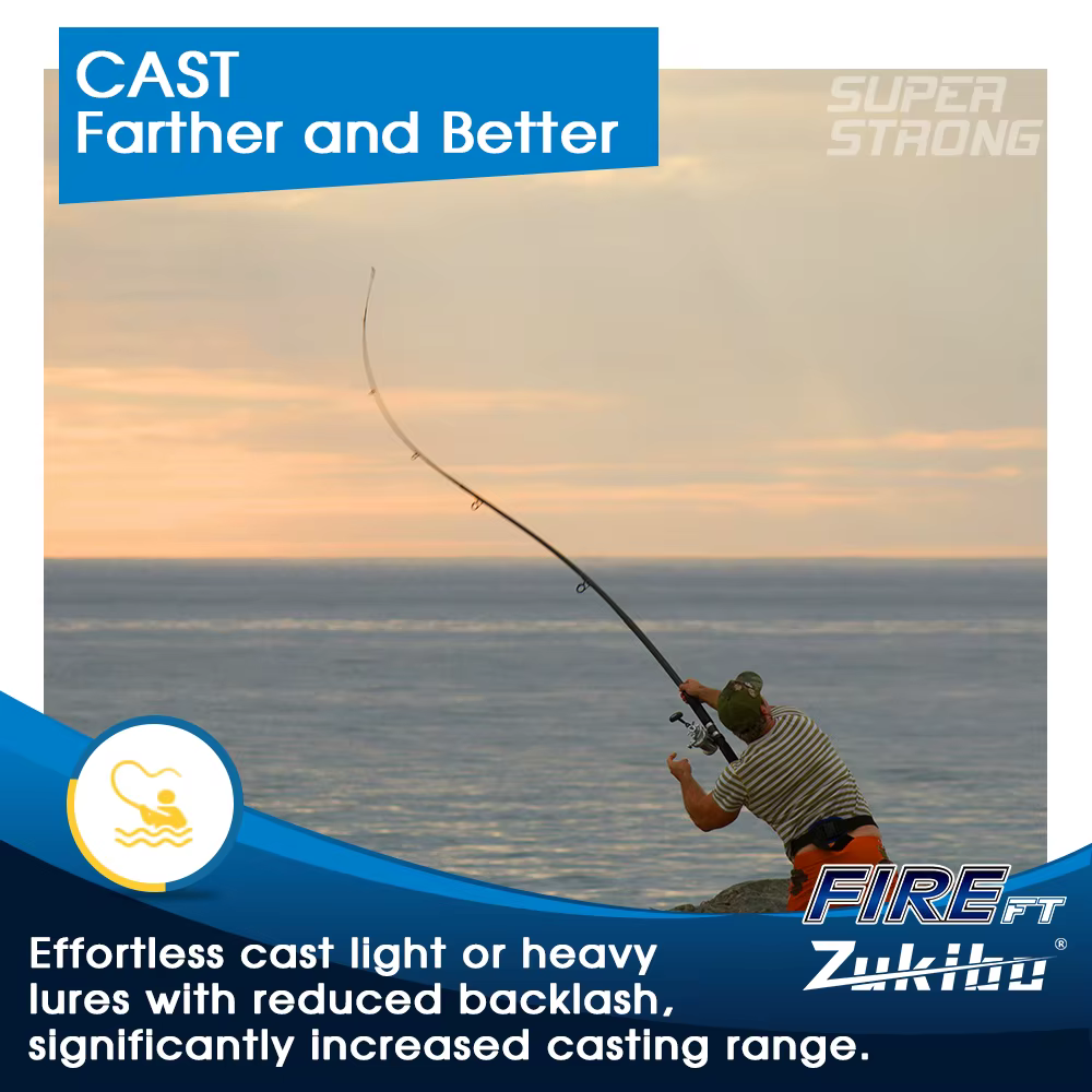 ZUKIBO FIRE FT Línea trenzada microfundida para hielo resistente - imagen 2