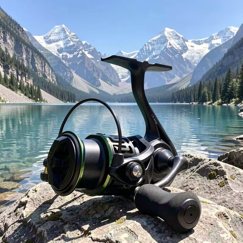 Carrete spinning metálico para pesca en agua dulce y salada - imagen 5