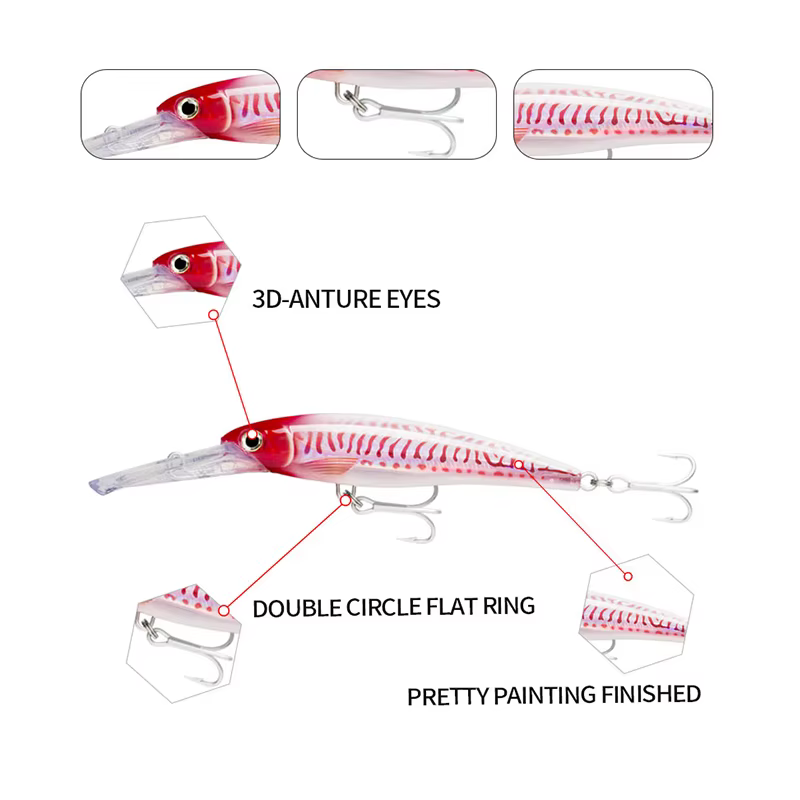 Señuelo Wobbler de Pececillos con Ojos 3D para Atún - imagen 5