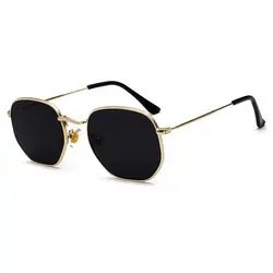 Gafas polarizadas pesca UV400 – Montura metálica, lentes cuadradas espejo