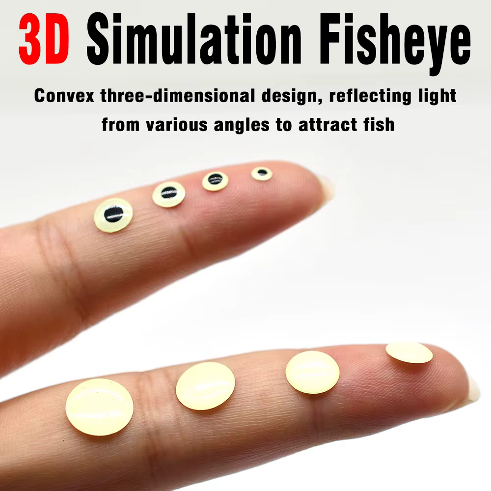 Ojos de pez epoxi 3D holográficos MNFT para señuelos de pesca - imagen 3
