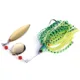 Spinnerbait doble Colorado con falda de silicona para lubina - imagen 3