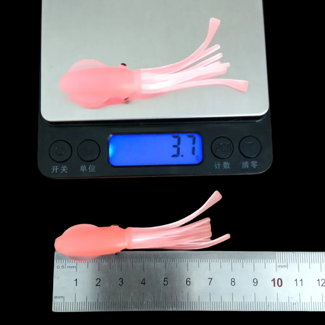 Swolfy señuelo pulpo luminoso suave para pesca en mar – calamar - imagen 5