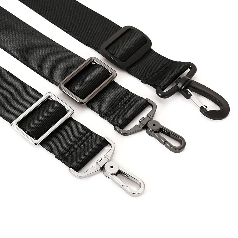 Tasaccessoires Correa de bandolera ajustable de nylon negra - imagen 2