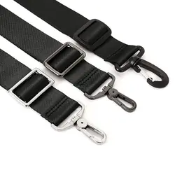 Tasaccessoires Correa de bandolera ajustable de nylon negra