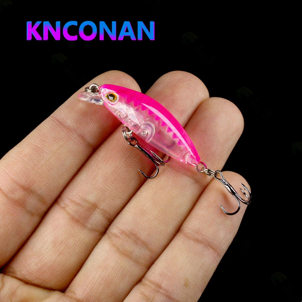 Señuelo Wobbler Mini Minnow Duro Hundimiento Lento para Lucio y Bass - imagen 3