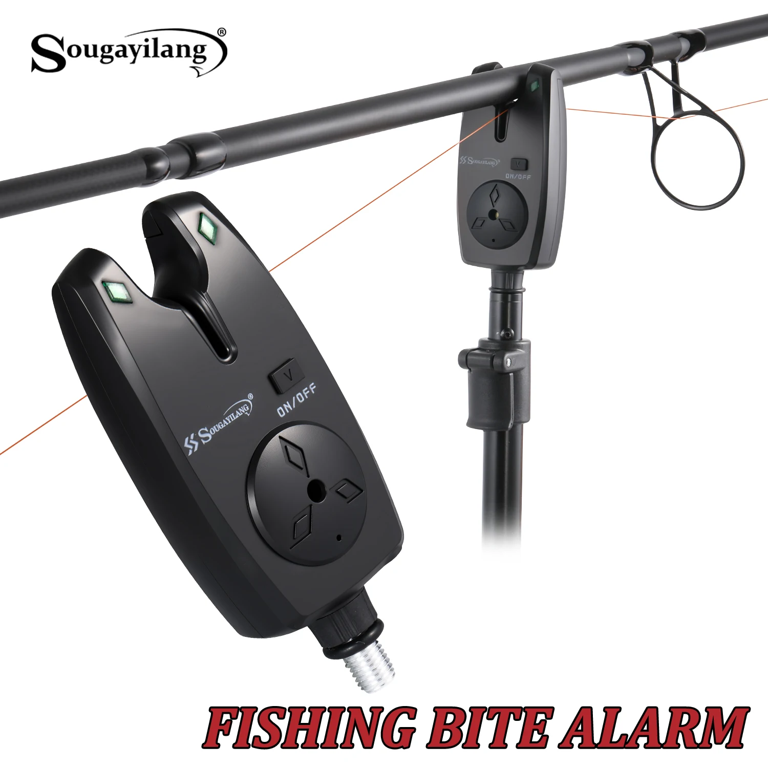 Alarma de pesca Sougayilang con sensor inteligente, luz y sonido