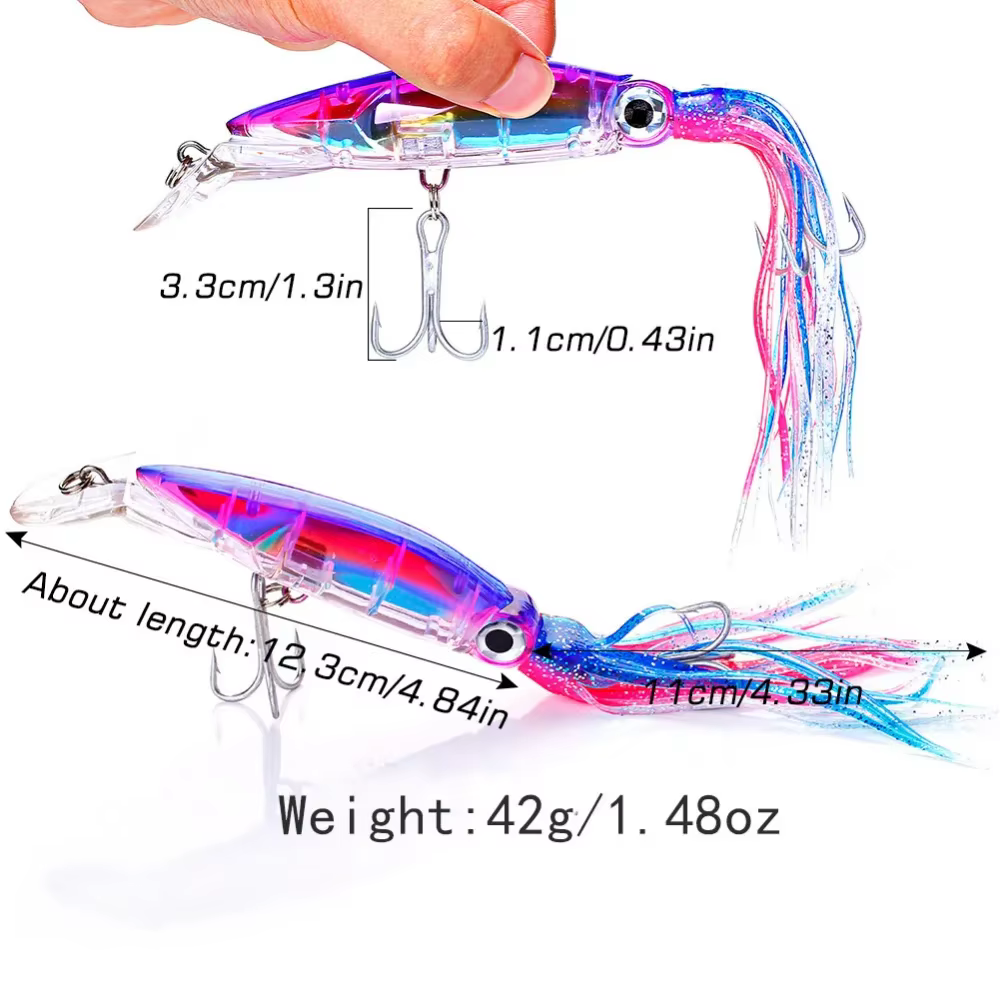 Sougayilang Pulpo Artificial – Señuelo duro para pesca en mar - imagen 4