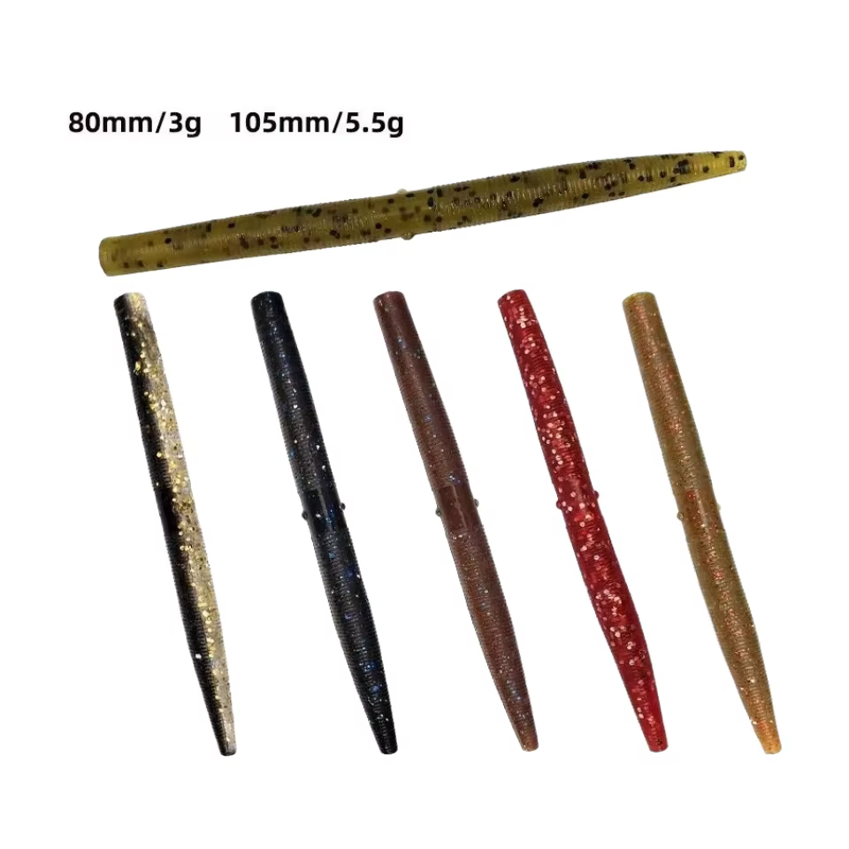 MUKUN Senko Worm señuelo Wacky Rig para lubina agua salada y dulce