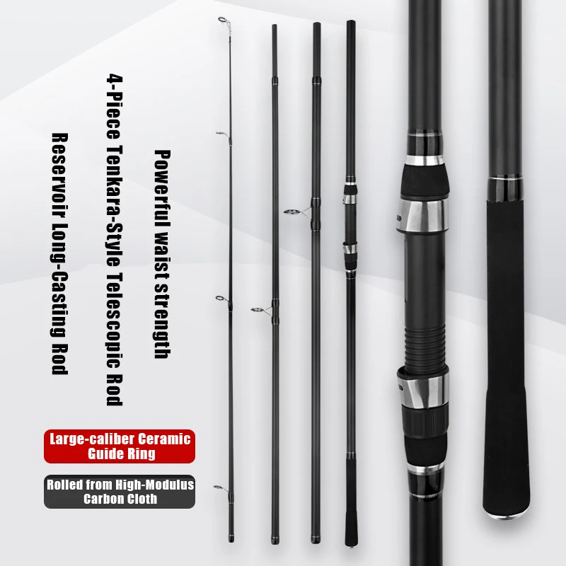 Caña de pescar carpa spinning surf 3.9m 30-150g resistente todas aguas