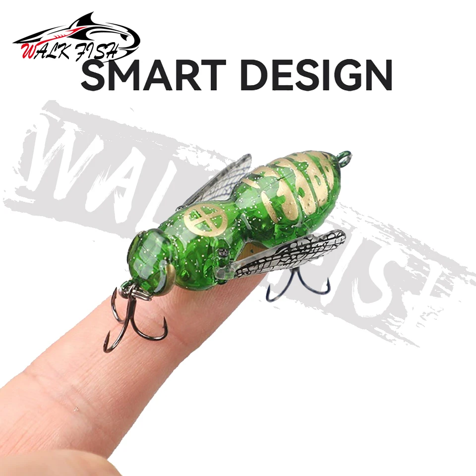 WALK FISH Popper Topwater – Cebo duro 5-9 g para carpa y cigarra